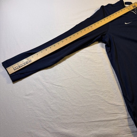 Nike Dri Fit Titan Athletics Pullover Quarter Zip Long Sleeve Shirt Men XL Blue - Picture 5 of 7